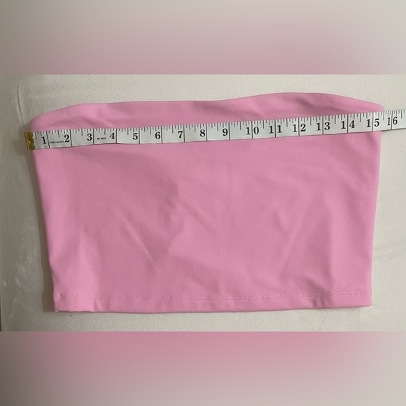 NEW Susana Monaco Core Cropped Tube Top Pink Size L - Picture 6 of 10